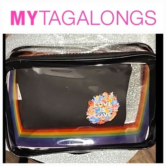 MyTagAlongs Pride Love Is Love Cube Cosmetic Organizer - Picture 1 of 7